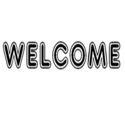 Welcome Sign Roblox decal