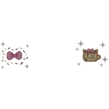 ♡ chocolate numnom hairclip with bow