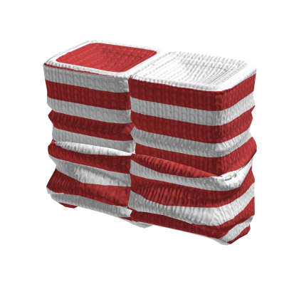 Valentines Striped Red Leg Warmers thumbnail
