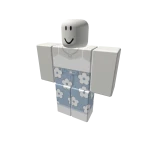 Cute White Flower Preppy Bloxburg Jean Y2K Vintage