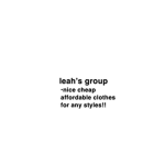 leah's groupp