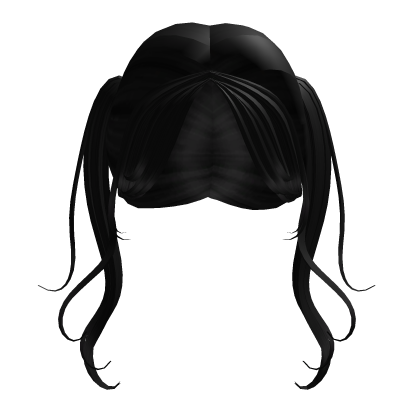 Cute Kawaii PonyTails Hair (Black) Roblox item