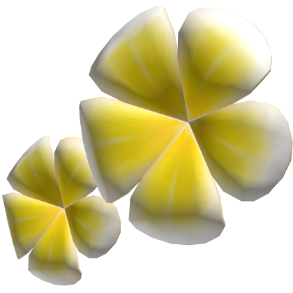 Cute Summer Plumeria Flowers (Yellow & White) Roblox item