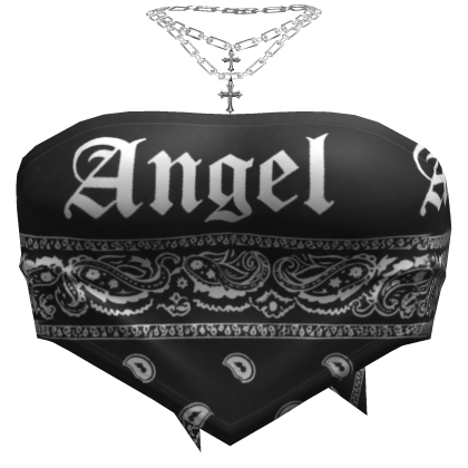 'Angel' Bandana Tube Top with Necklace Bundle 3.0 Roblox item