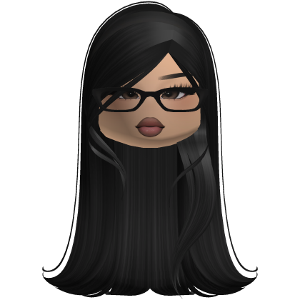 Silky Long Preppy Trendy Girl Hair (Black)