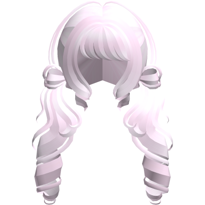 ╰♡ cutecore dolly moe curly pigtails pastel pink Roblox item