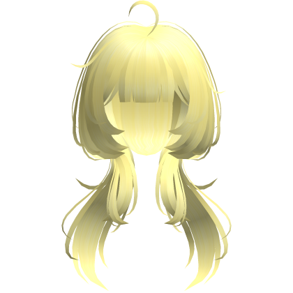 yellow cute jellyfish cut low pigatails