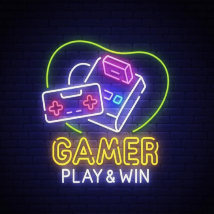 Gaming neon lights Roblox decal