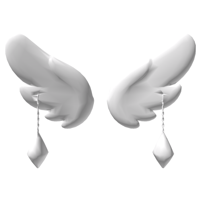 Small White Angel Wings