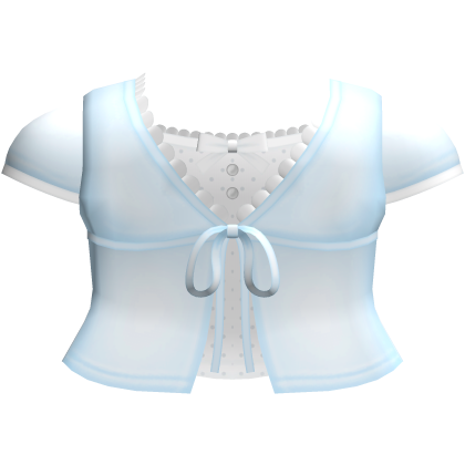 white ruffled doll lace babydoll top