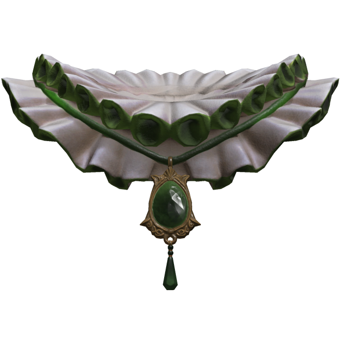 Green Jester Neck Ruffle 3.0