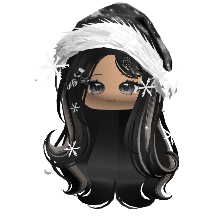 Lush Gentle Swirls w/Santa Hat (Black&Ash)