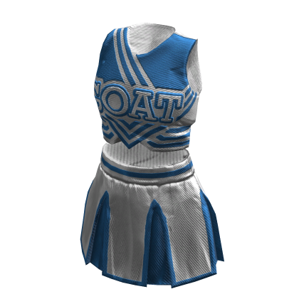 Cheerleader Uniform | White Light Blue thumbnail
