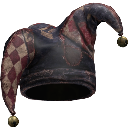Black & Burgundy Jester Hat