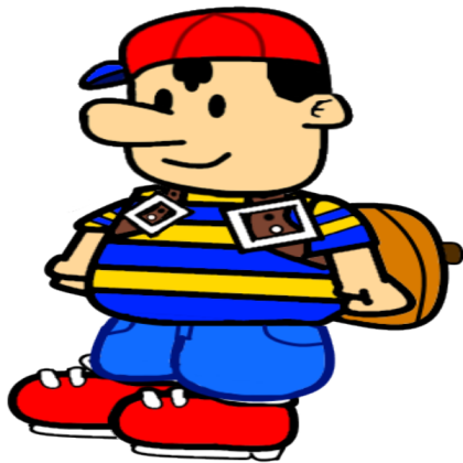 Paper Mario Style - N e s s Roblox decal