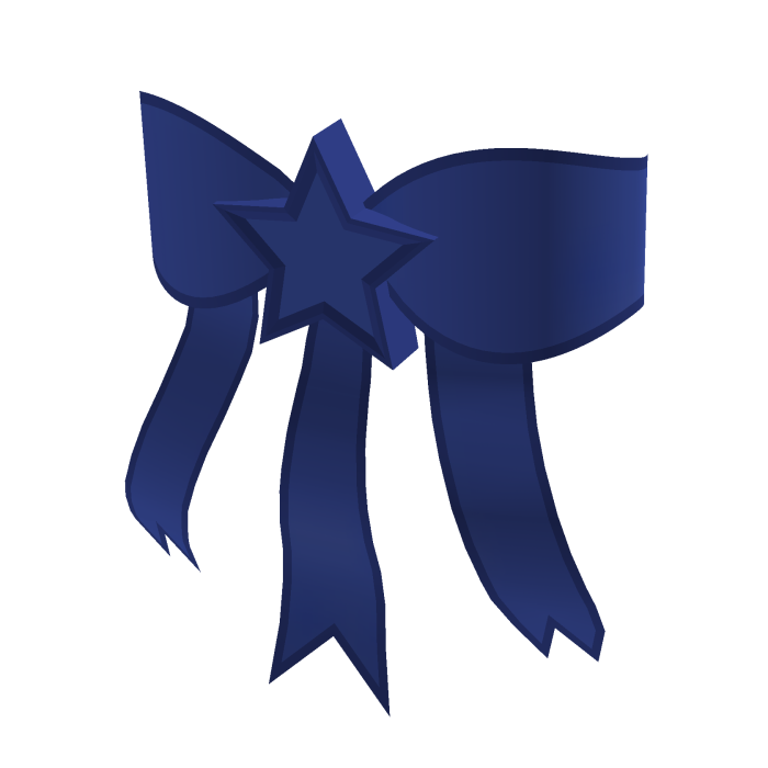 Blue SuperStar Bow for Korblox
