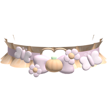 ʚ ︵ pink halloween pumpkin fairy choker 