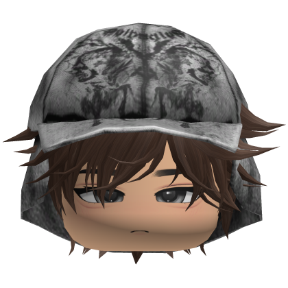 Emo Anime Spikey Boy Hair w/ White Hat (Blonde)