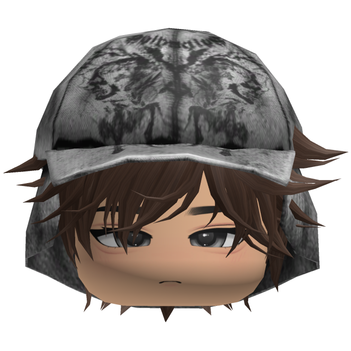Emo Anime Spikey Boy Hair w/ White Hat (Blonde)