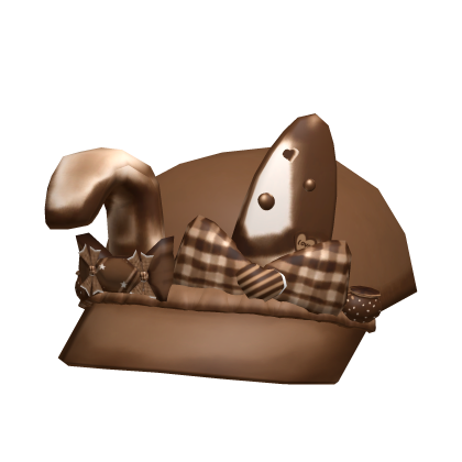 [NEW 🚨] Brown Bunny Ear Decora Bow Hat