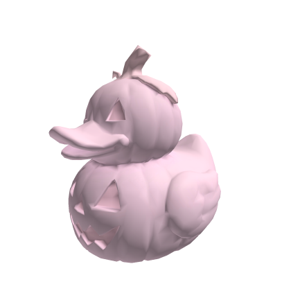 Pink Halloween Pumpkin Duck Head Hat