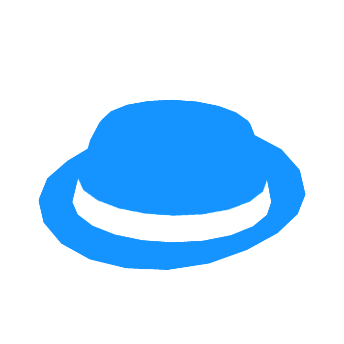 Blue Neon Fedora