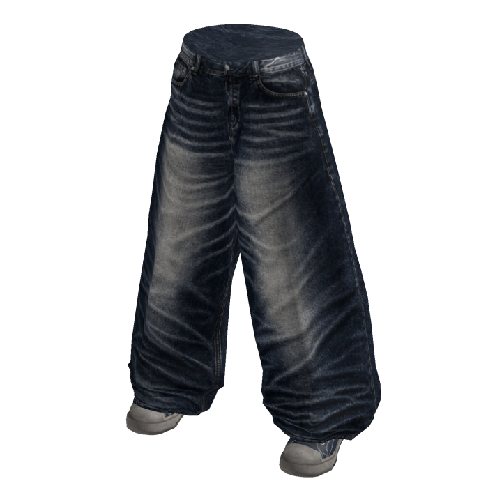 Faded Navy Threadbare Pants