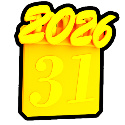 Gold 2026 Calendar