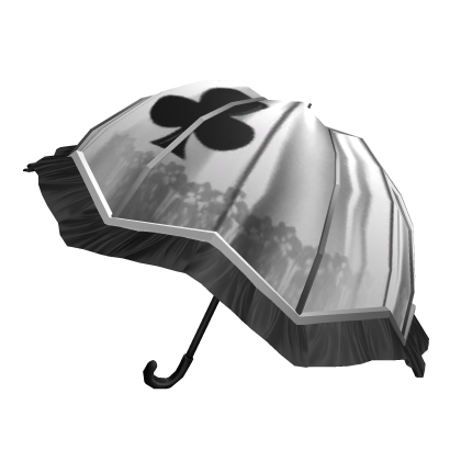 Cute White Jester Umbrella Roblox item