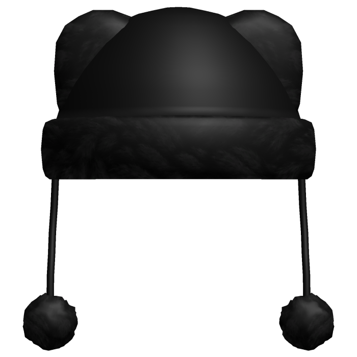Niche Black Beanie w Bear Ears