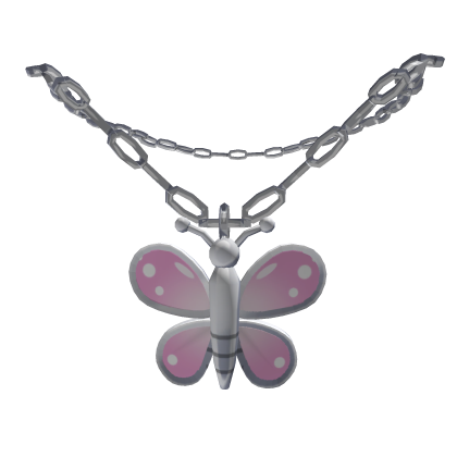 Pink Butterfly Chain