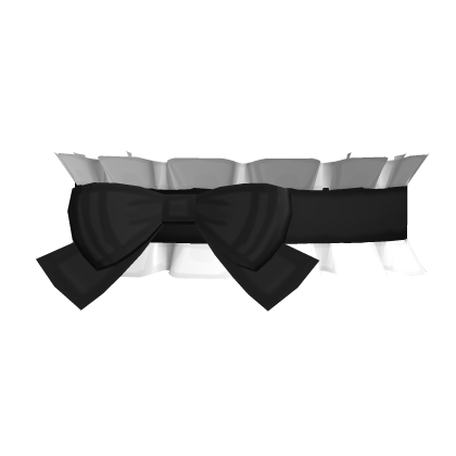 ♪ (๑ᴖ◡ᴖ๑) ♪ Black Cutesy Kawaii Ruffled Bow Choker