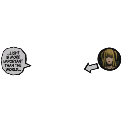 Misa Amane | Manga Text + Circle Pointer Roblox item