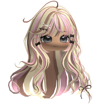 Shoujo Girl Braids w/ Bow Clips (Neapolitan) Roblox item