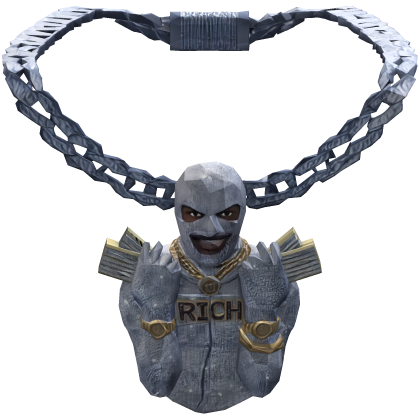 Iced Out Rich Hip Hop Jewelry Face Bling Chain 1.0