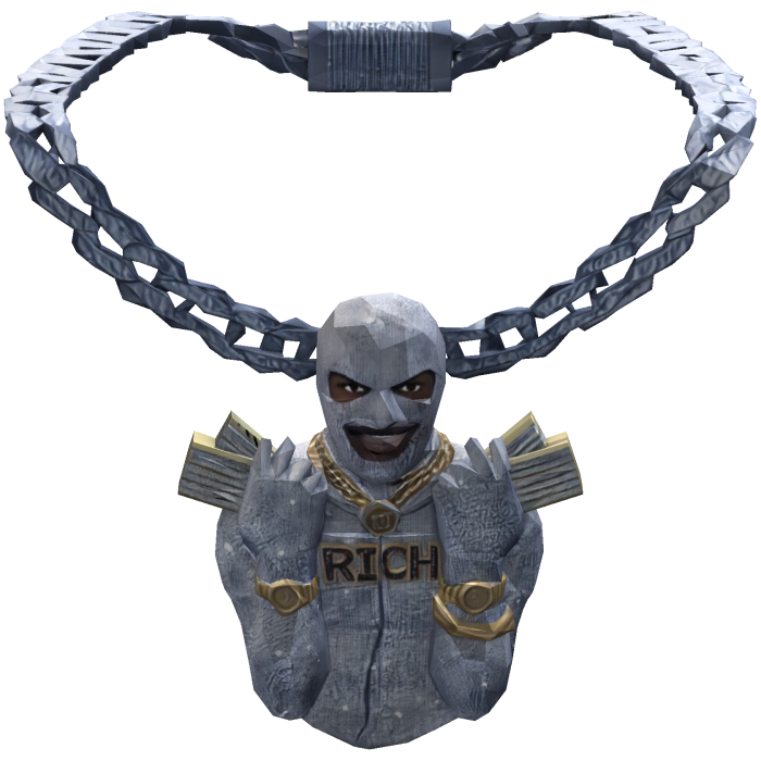 Iced Out Rich Hip Hop Jewelry Face Bling Chain 1.0