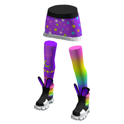 Bunny Bottoms Neon Rainbow thumbnail