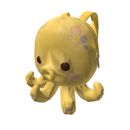 Cute Pastel Yellow Octopus Backpack Roblox item