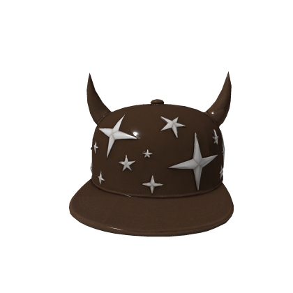 BROWN STAR CAP - BY V4R Roblox item