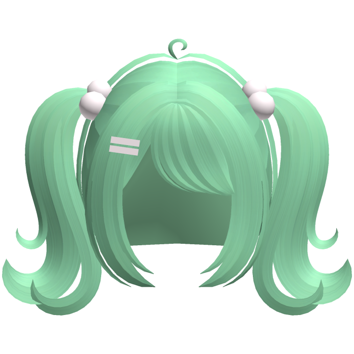 green dreamy baby pigtails w bobbles