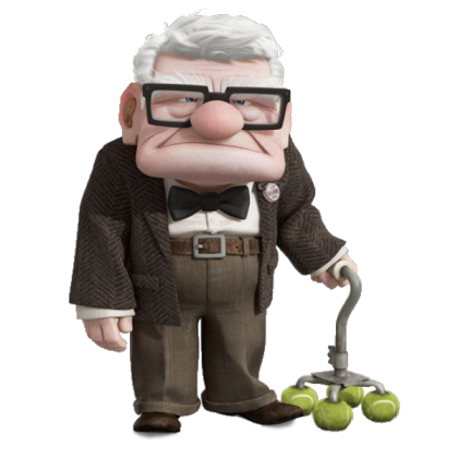 Carl Frederickson Transparent pixar disney Up Roblox decal