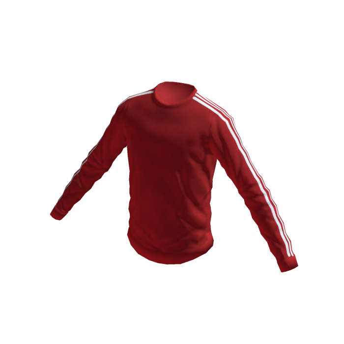 Red Striped Athletic Longsleeve