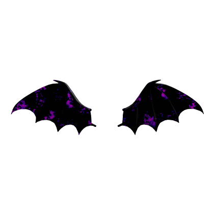 Black Purple Vampire Devil Angel Wings Aura