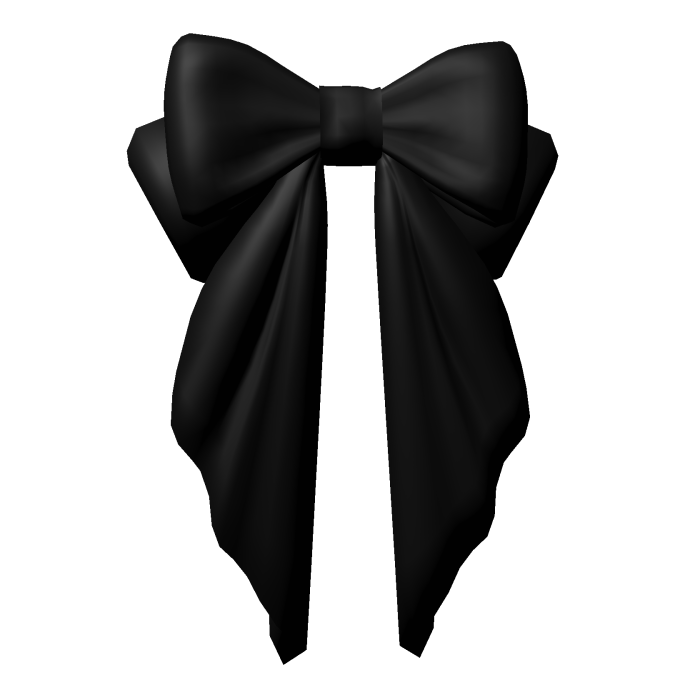 Hair bow black cute