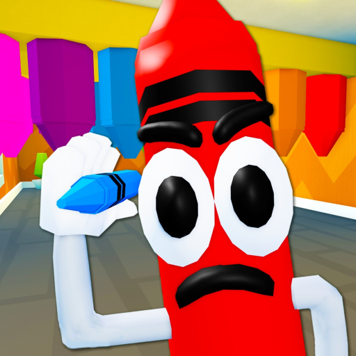 CRAZY CRAYONS ESCAPE! (First Person Obby) official Roblox game thumbnail
