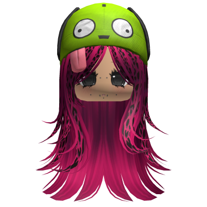 Scene Layers W/ Alien :P Hat Pink Cheetah