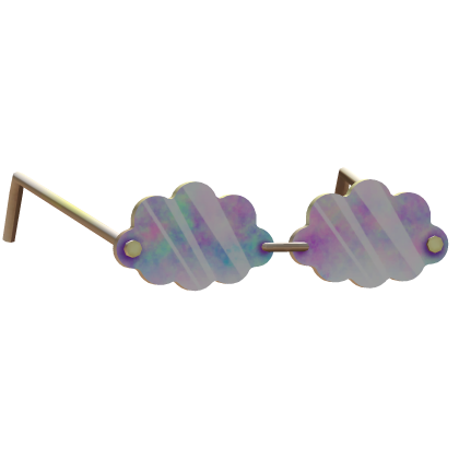 Cutesy Rainbow Cloud Shades Gold Roblox item