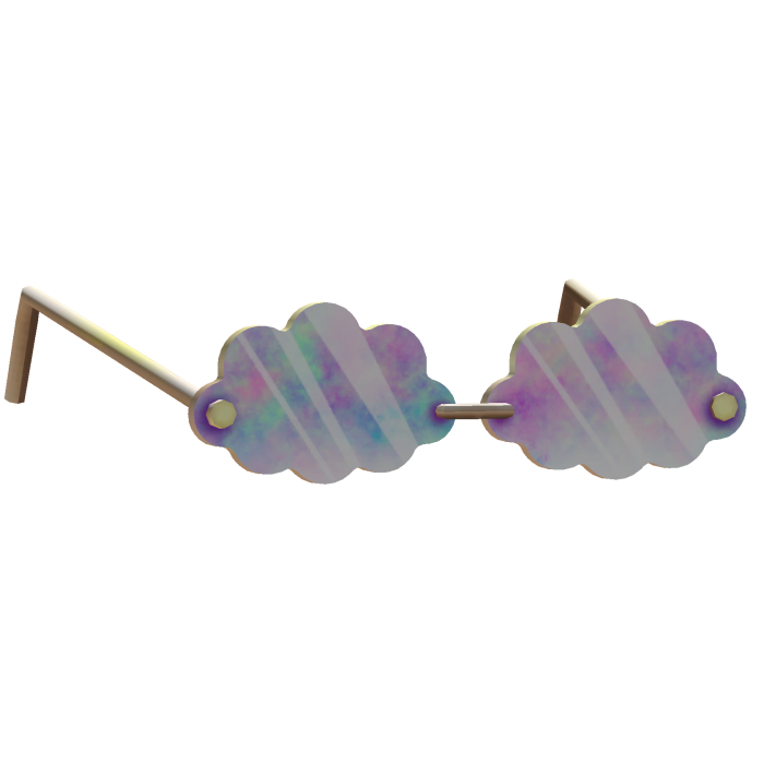 Cutesy Rainbow Cloud Shades Gold