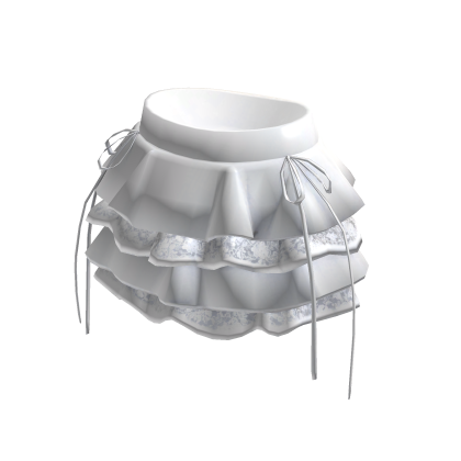 white layered lace skirt with ribbons thumbnail