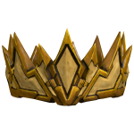 Wealthy 24k Golden Pure Gem Crown